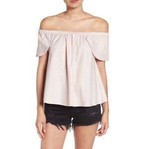 SINCERELY JULES Carmen Flutter Sleeve Top Pink M